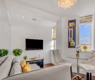 Living area at Chelsea Serviced Apartments by MySquare