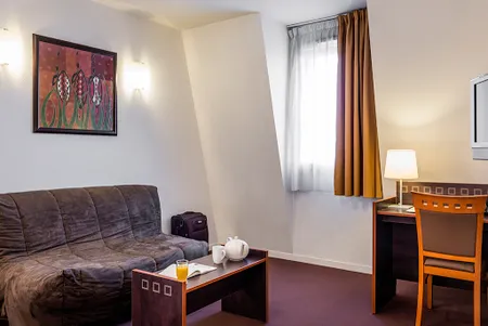 Stunning living area in Porte De Charenton Serviced Apartment