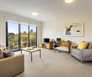 Simplistic living area in Quest Frankston