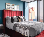 Bedroom at The Mercian 1 VII - 1BDR | Games room | Sky Lounge