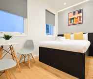 Living area at Central London apartment