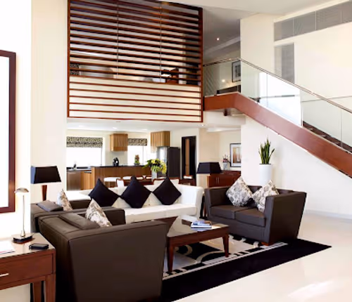 Bright living area at Bahar Street Serviced Apartments, JBR