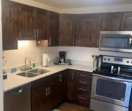 Full kitchen at First Ave Brigham