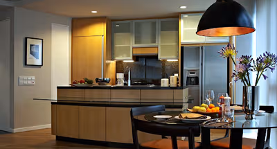 Fully equipped kitchen at Jalan Sultan Ismail Serviced Residences