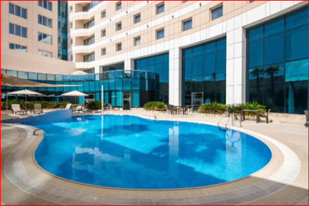 Pool side at Al Mawaleh Serviced Apartment