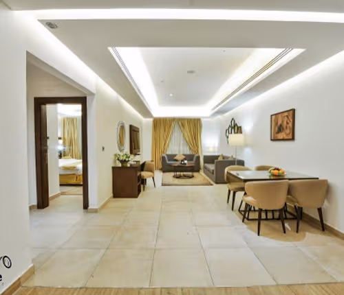 Living area at Suliman Al Nabulsi Street Serviced Apartments