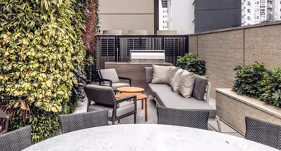 Simplistic living area in Mui Hing Street Serviced Apartments