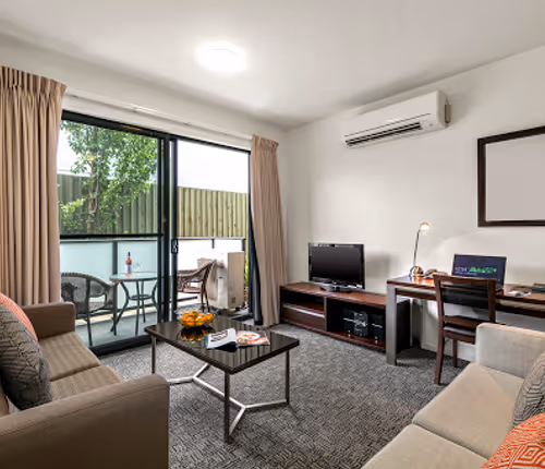 Spacious living area at Quest Moorabbin