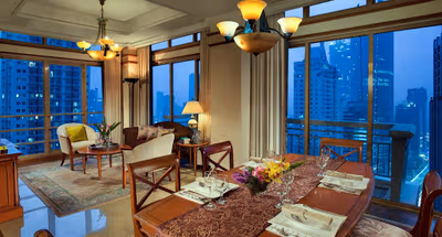 Simplistic living area in Somerset Grand Citra Jakarta