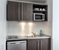 Expensive kitchen in Paris Villette Serviced Apartment, Montmartre