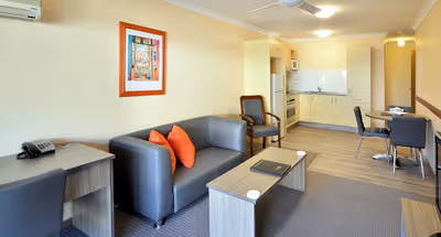 Living area - 4 bed apartment