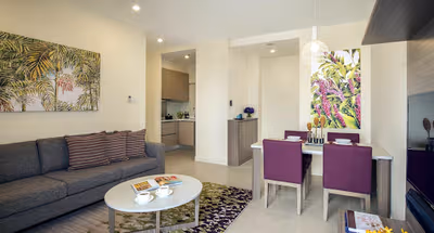 Simplistic living area in Somerset Medini Iskandar Puteri