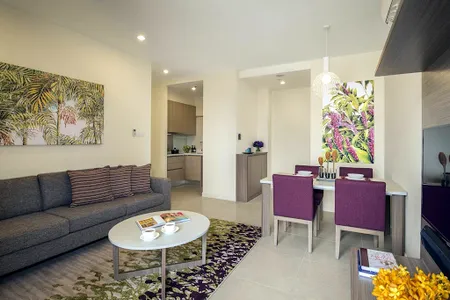 Simplistic living area in Somerset Medini Iskandar Puteri