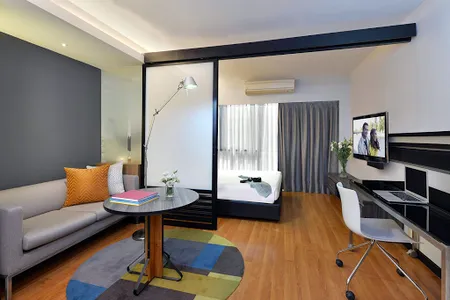 Cosy living area in Citadines Sukhumvit 11 Bangkok