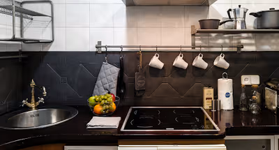 Full kitchen at Poblenou Beach