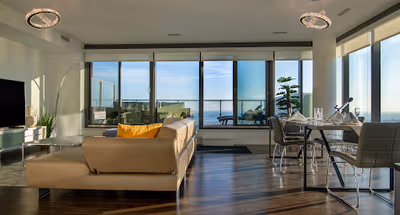 Living room at Downtown Toronto apartment