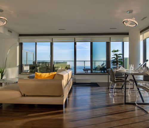 Living room at Downtown Toronto apartment