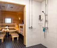 Sauna at Forenom Aparthotel Helsinki Kamppi