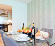Dining space at Docklands apartment