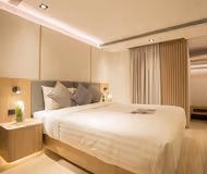 Luxury bedroom at Chatham Circuit Serviced Apartments, Kowloon