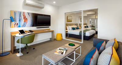 Stunning living area in Quest Griffith