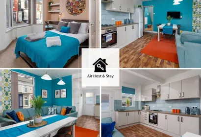 5 Bedroom sleeps 10, free parking, 4 bathrooms