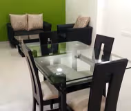 Living area at Andheri East apartment