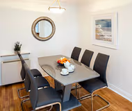 Dining space at The Berkeley Apartment