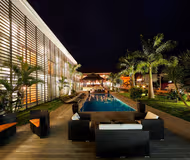 Pool side at Rua Travessa Pereira D'eça Street Apartment