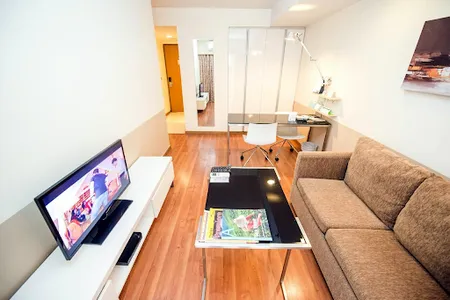 Simplistic living area in Citadines Sukhumvit 8 Bangkok
