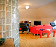 Living area at Curzon House