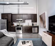 Fully equipped kitchen at Artistry Indy