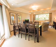 Cosy living area in Nagasaka Serviced Apartment