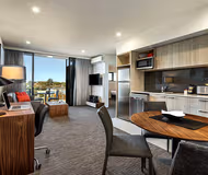 Stunning living area in Quest Woolloongabba