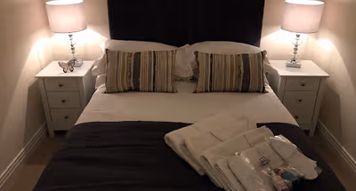 Luxury bedroom at Time Square