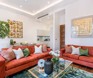 Living room at Hyde Park Gate Apartment