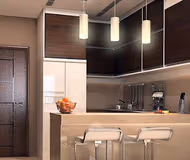 Fully equipped kitchen at Olaya Street Apartments