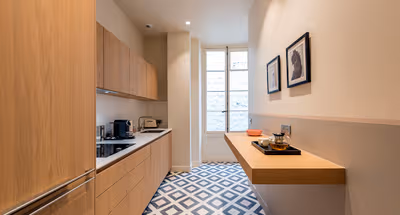 Fully equipped kitchen at The Grenelle Suite Serviced Apartment, Palais-Bourbon