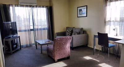 Stunning living area in Quest Auckland