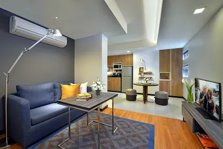 Simplistic living area in Citadines Sukhumvit 11 Bangkok
