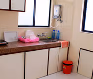 Simplistic living area in Kharadi Apartments