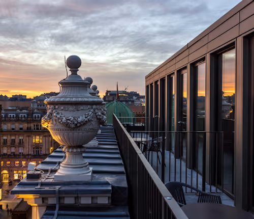 View from a Penthouse One Bedroom Apartment at St Vincent Place