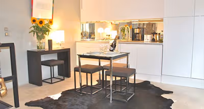 Spacious living area at Rue Mouffetard Serviced Apartment, Latin Quarter