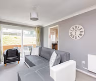 Bright living room at Nightingale Suite