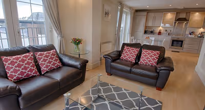 Living area at Central Walk