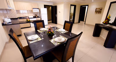 Dining space at Mall of Emirates St. Hotel Serviced Apartments, Al Barsha