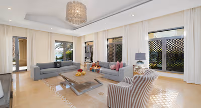 Spacious Living Room in Dubai Villa