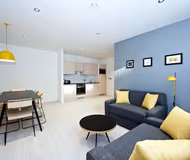 Cosy living area in Manchester Piccadilly Aparthotel