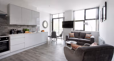 living space at 7Zero1 Apartments on South 5th Street