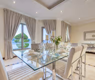 Dining area at Pleasing 5-BR Villa at Frond F, Palm Jumeirah